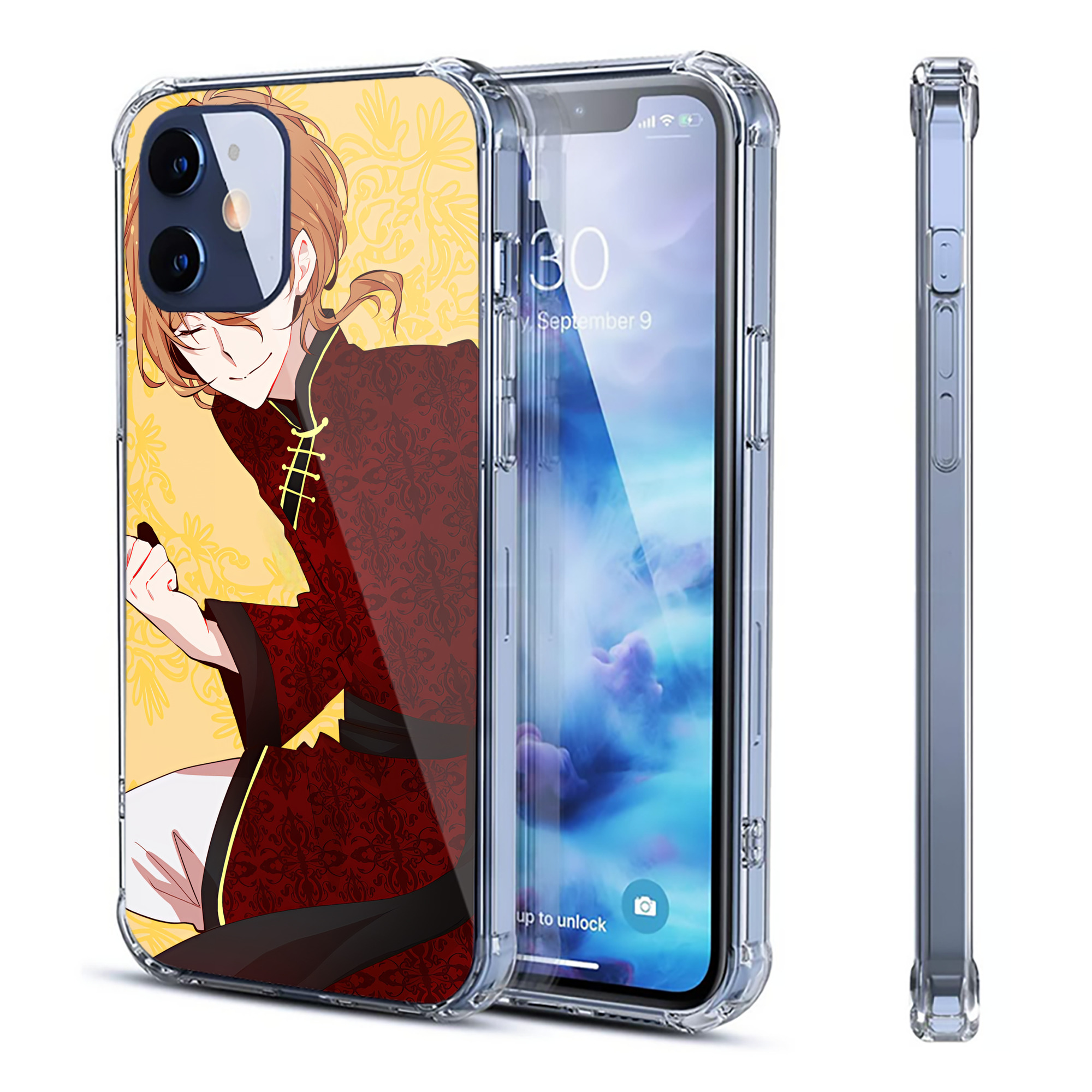 （画像用） 文豪ストレイドッグス Bungo Stray Dogs 【iPhone 12シリーズ対応】透明スマホケース（クリアソフトケース）